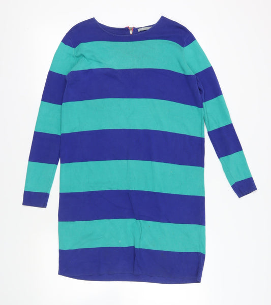 Additional front view of COS Multicoloured Striped Shift Dress, size S