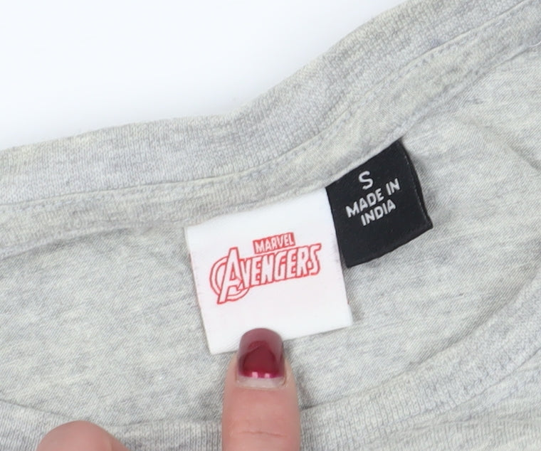 Marvel Avengers Grey T-Shirt S, Comics Graphic Tee