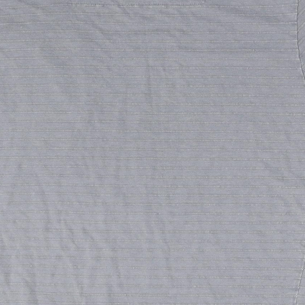 Thread & Cloth Mens Grey Cotton T-Shirt Size M Round Neck