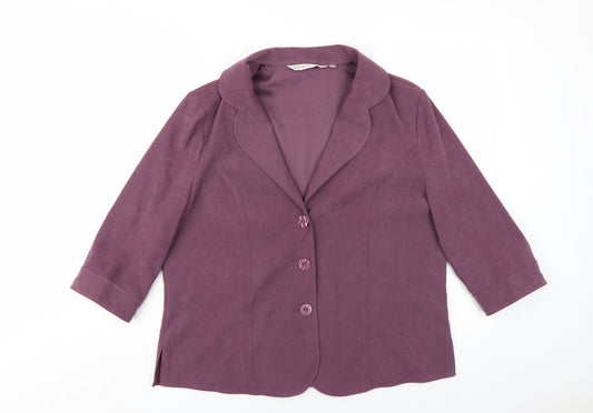 Womens UK Size 16 EWM Purple Jacket