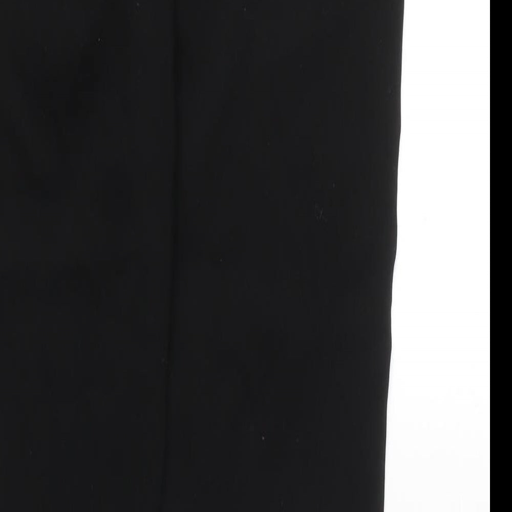 Womens UK Size 12 Dorothy Perkins Regular Fit Chino Black Trousers