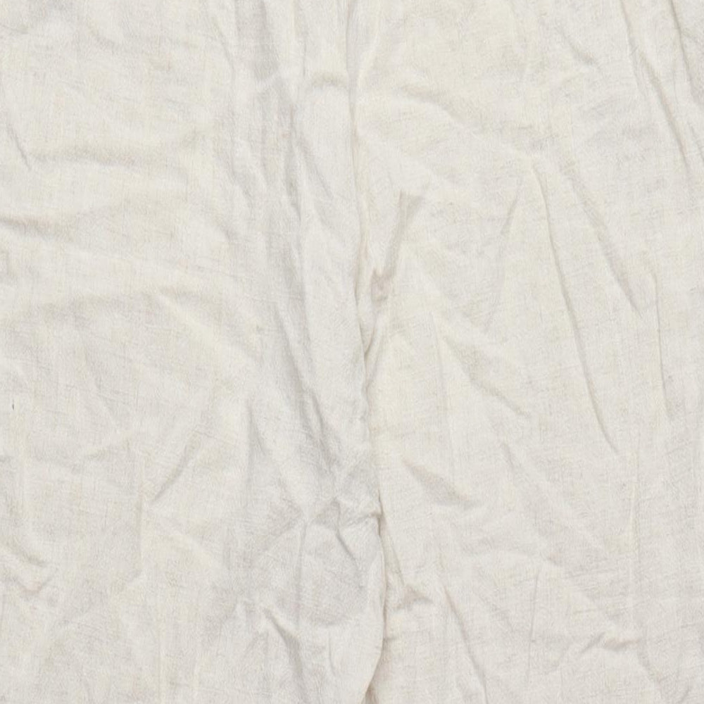 Womens UK Size 12 Stradivarius Regular Fit Beige Trousers