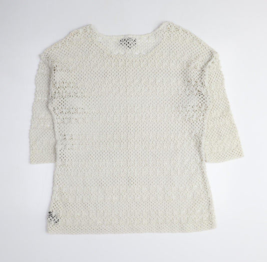 Womens UK Size 16 NEXT Beige Pullover Jumper