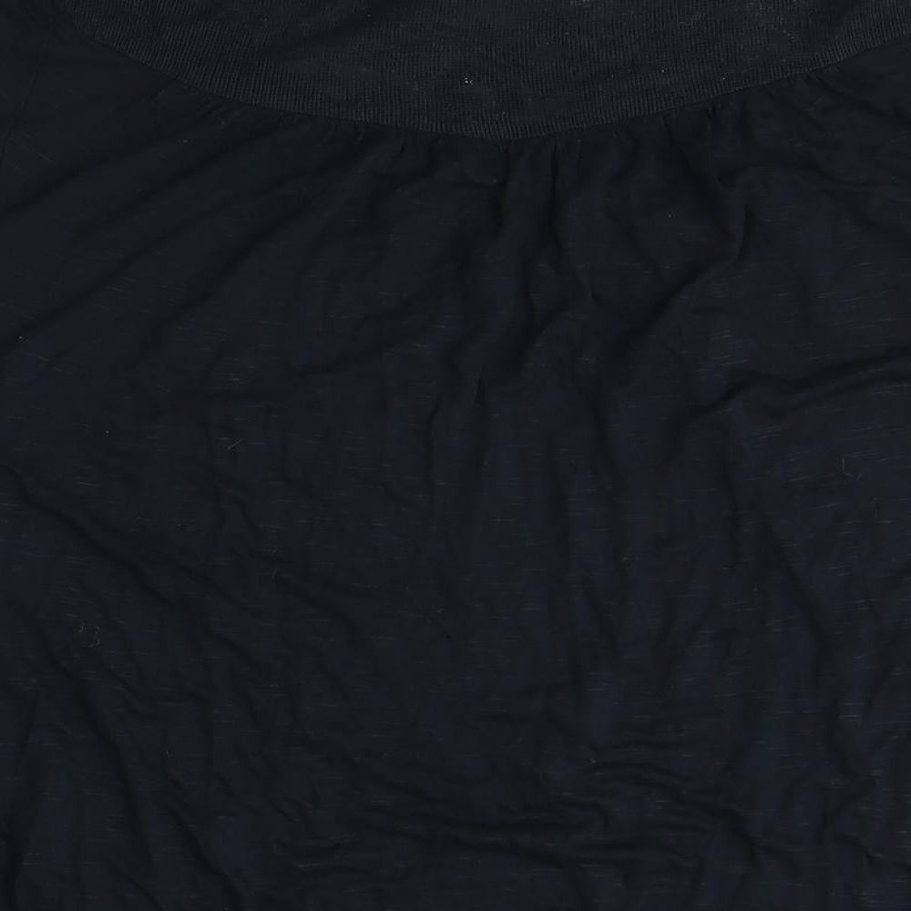 Womens UK Size 8 Falmer Black Basic T-Shirt