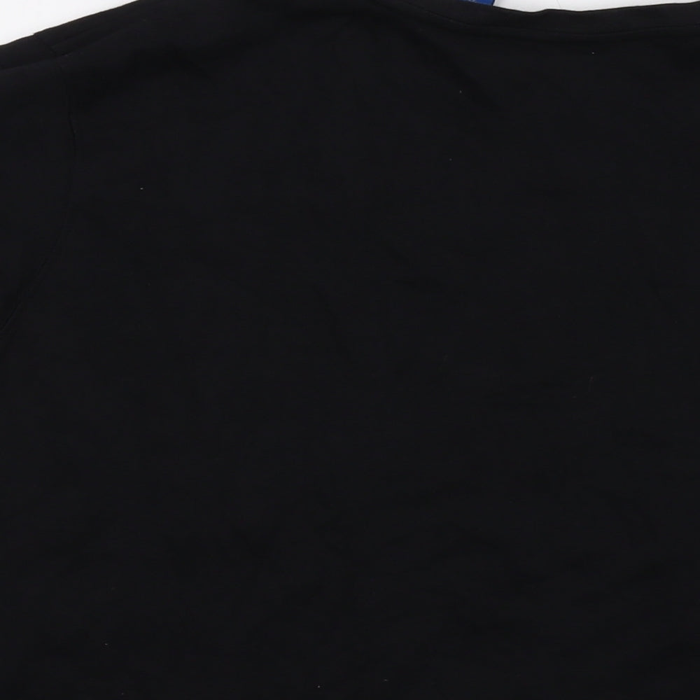 Womens UK Size 2XL Karen Scott Black Basic T-Shirt