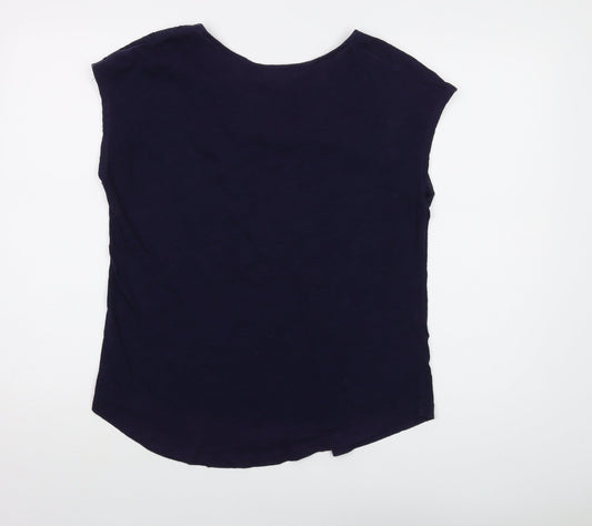Womens UK Size M Gap Blue Basic T-Shirt