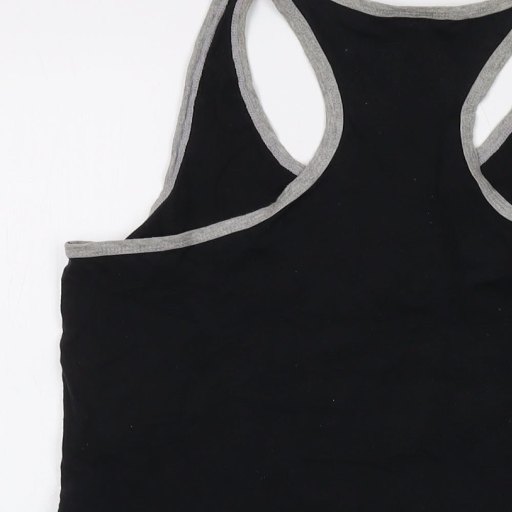 Womens UK Size 10 Disney Black Basic Tank