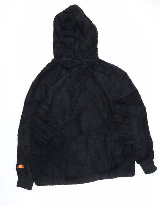 ellesse Womens Black 100% Polyester Pullover Hoodie Size S Pullover - Ellesse