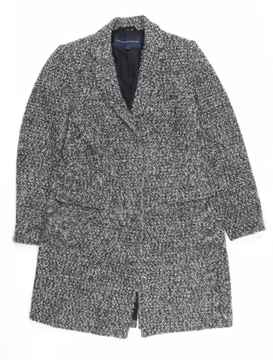 Womens UK Size M French Connection Grey Overcoat