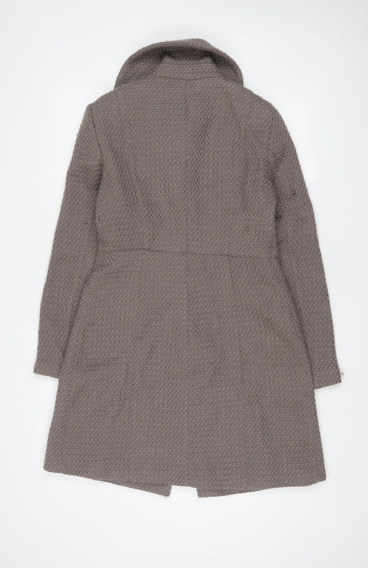 Womens UK Size 10 BHS Brown Overcoat