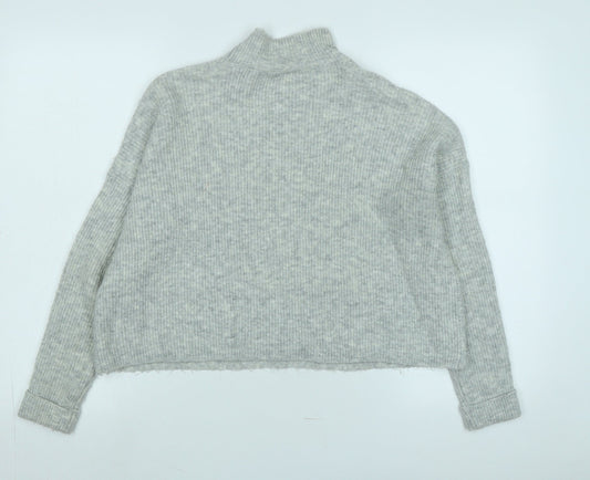 Womens UK Size 6 Miss Selfridge Grey Pullover Jumper