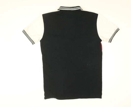 Original Goods Store Mens Black Cotton Polo Size 2XL Collared Button - American Hills Polo Club