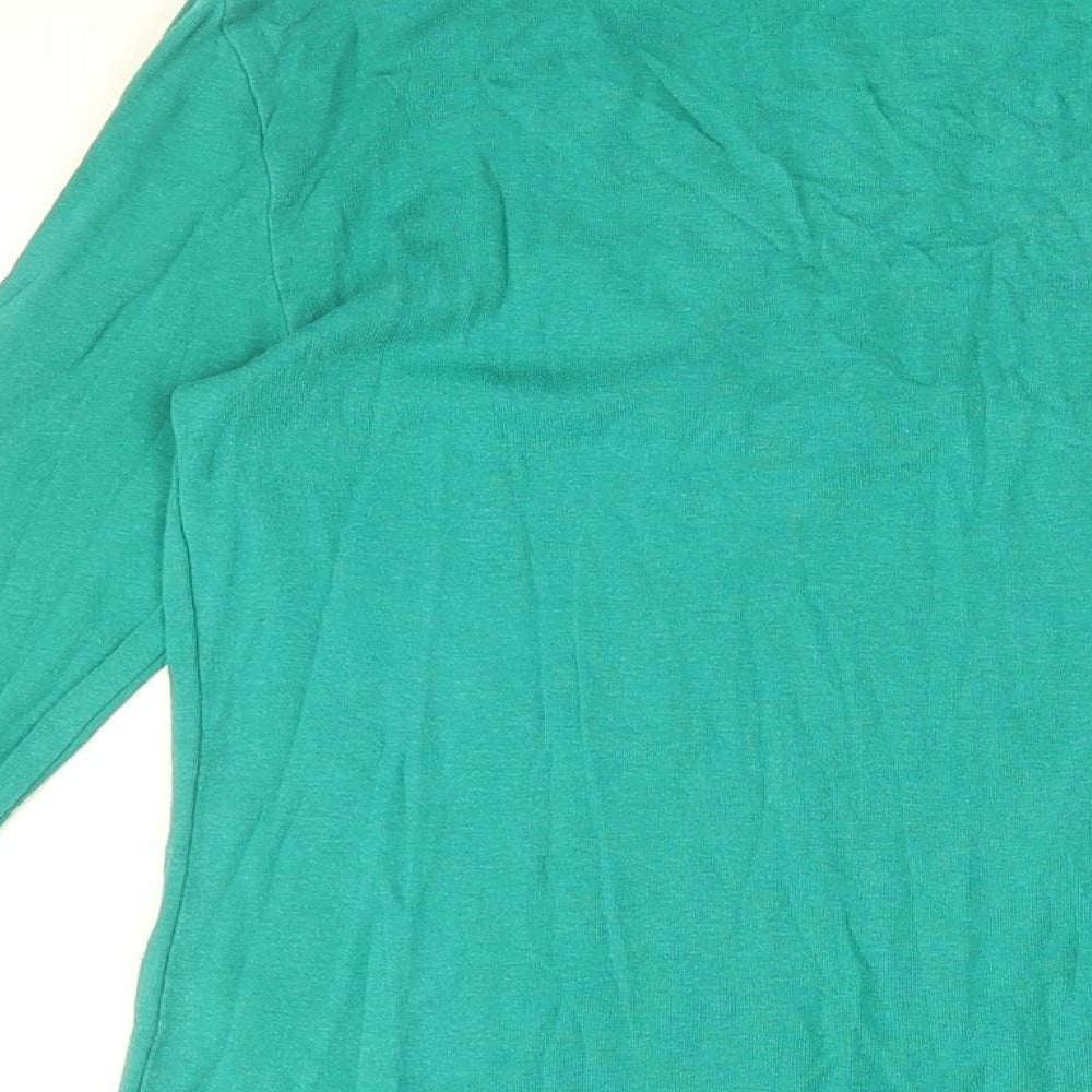 Womens UK Size M Gap Green Basic T-Shirt