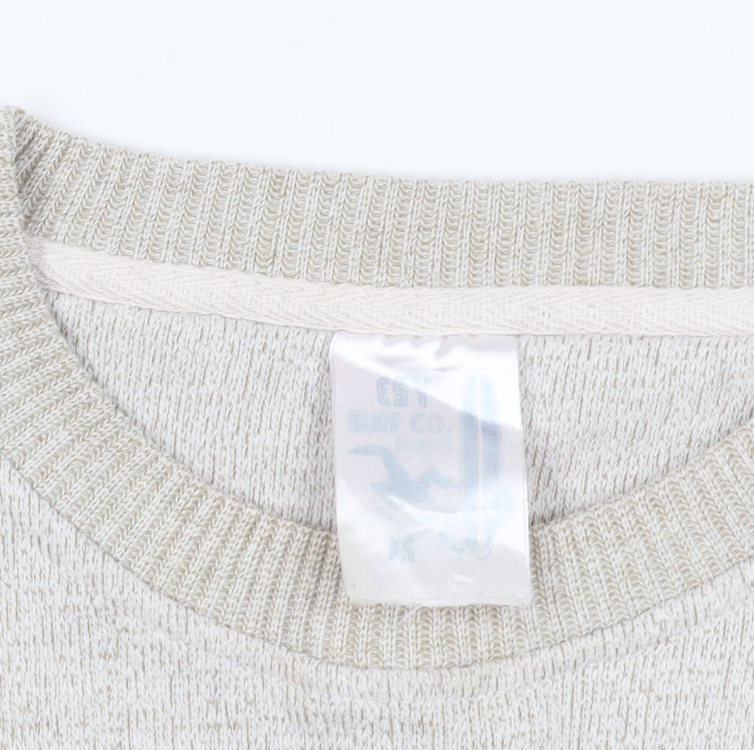Unisex Adults UK Size M Florida Beige Pullover Jumper