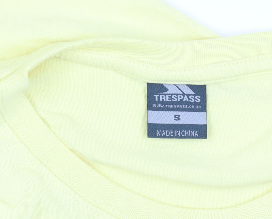 Womens UK Size S Trespass Yellow Basic T-Shirt