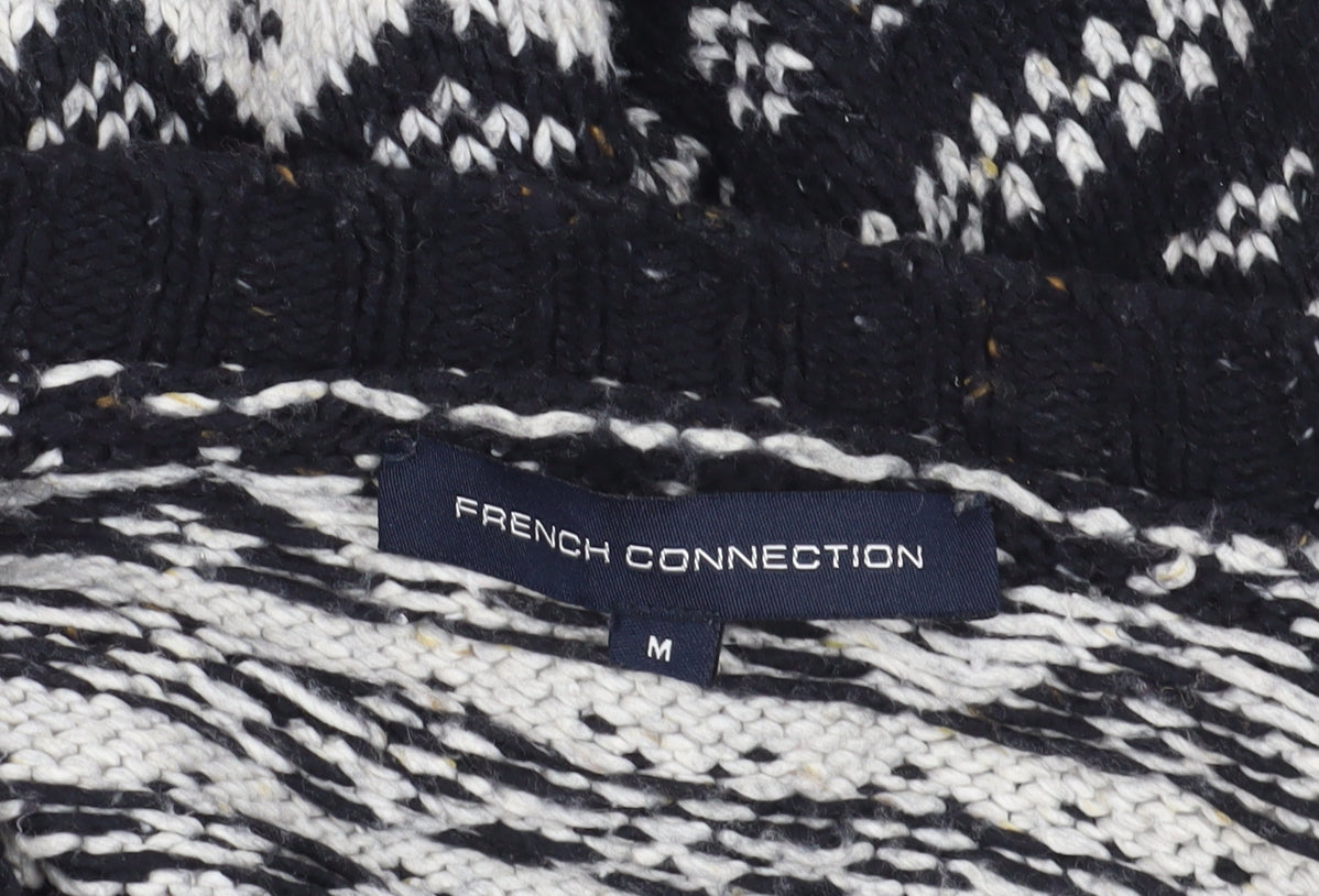 Womens UK Size M French Connection Black Pullover Jumper
