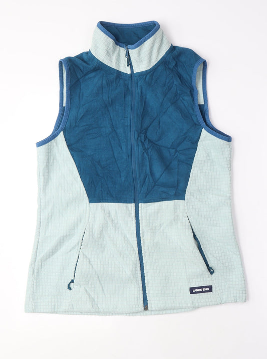 Womens UK Size S Lands' End Blue Gilet