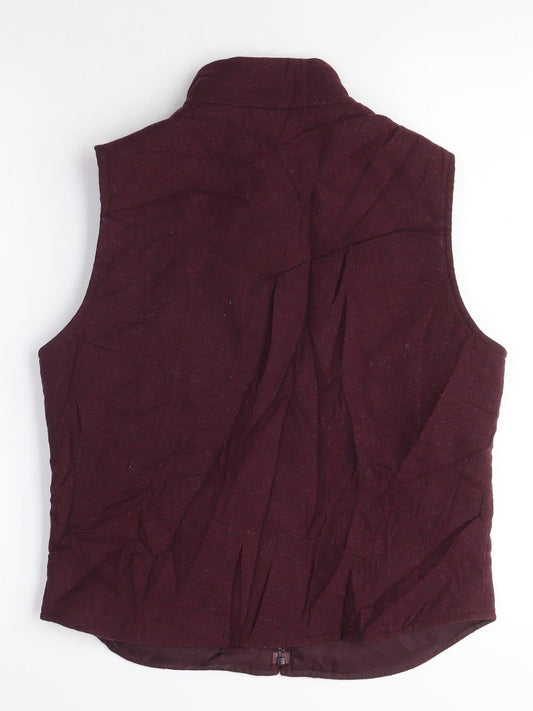 Gap Womens Purple Gilet Jacket Size S Zip