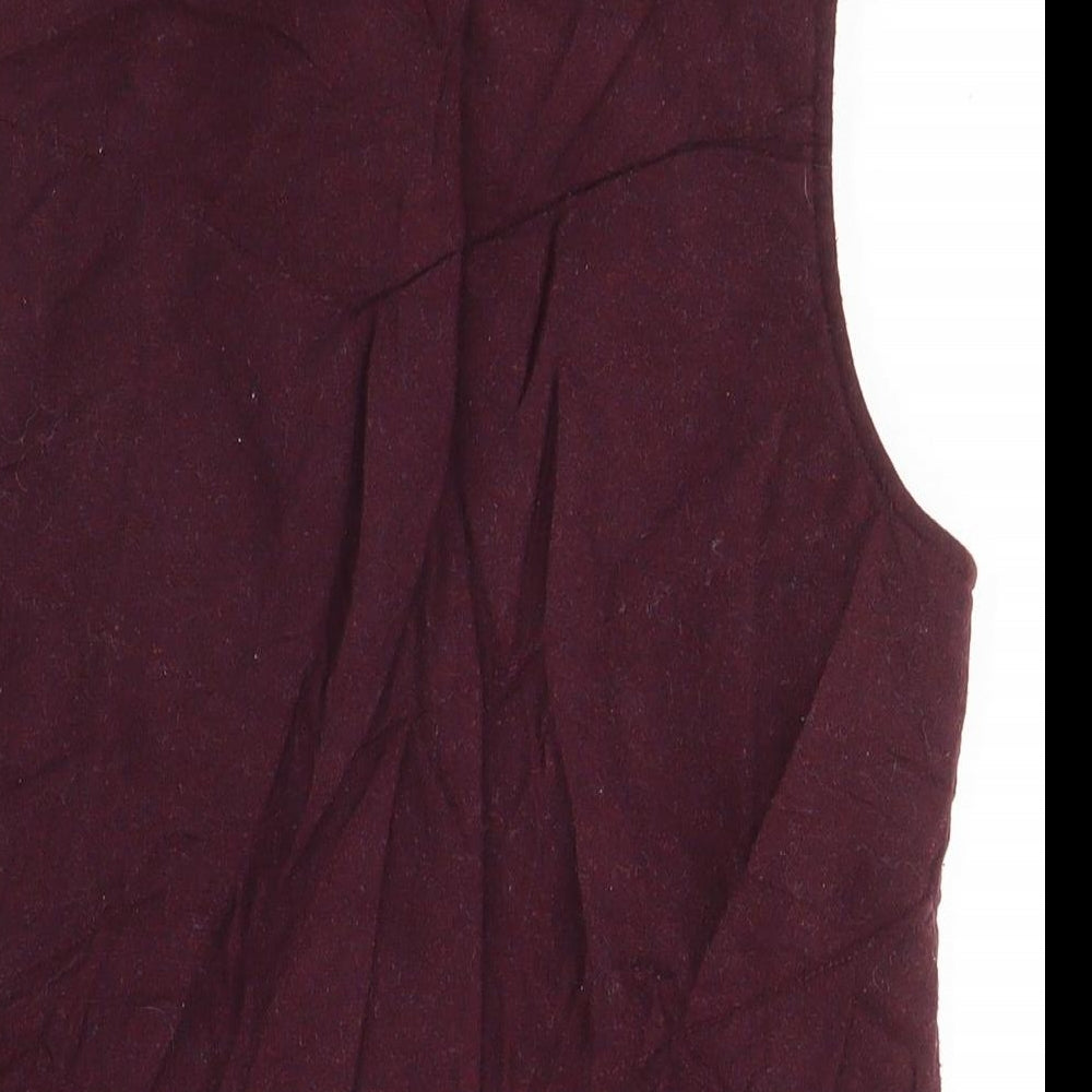 Gap Womens Purple Gilet Jacket Size S Zip