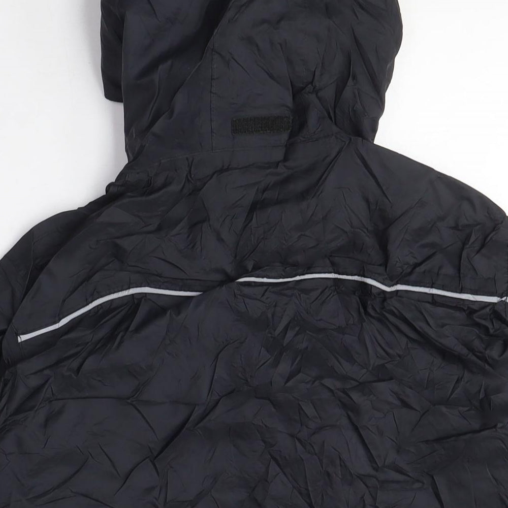 Hi Gear Boys Black Windbreaker Coat Size 11-12 Years Zip