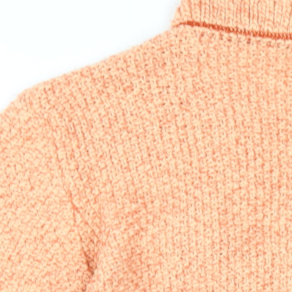 Womens UK Size 10 Olsen Orange Cardigan Jumper