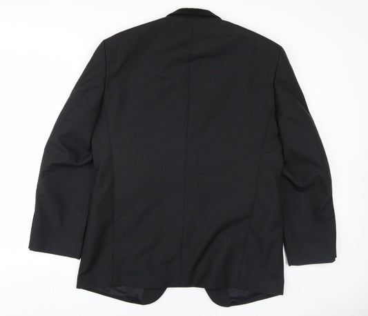 Mens UK Size 42 Scott & Taylor Regular Black Suit Jacket
