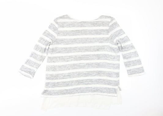 Womens UK Size 12 Phase Eight Grey Basic T-Shirt