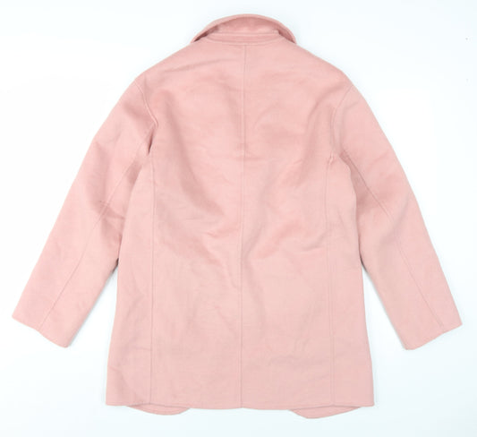 Autograph Womens Pink Overcoat Coat Size 8
