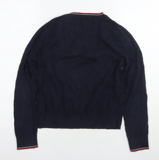 Womens UK Size S Cooperative Blue Pullover Jumper