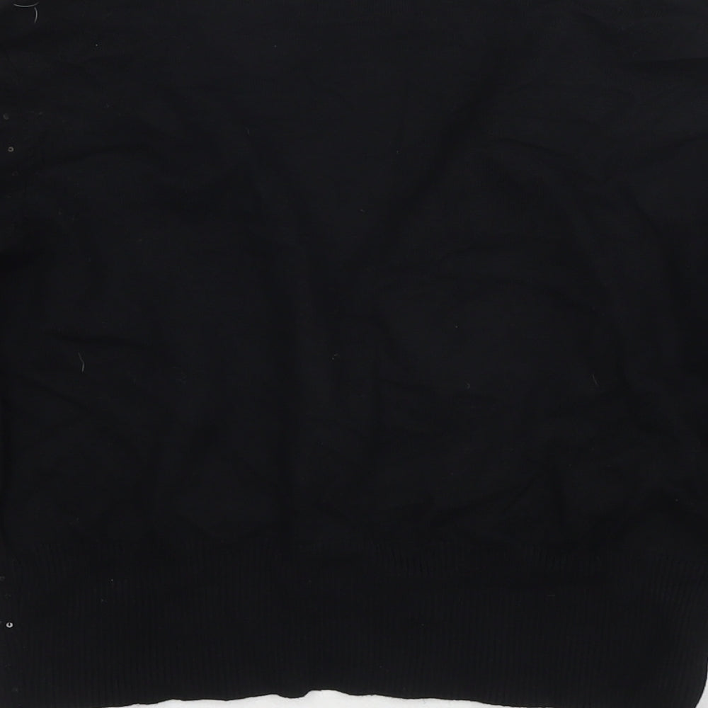 Womens UK Size M Sky Black Cardigan Jumper
