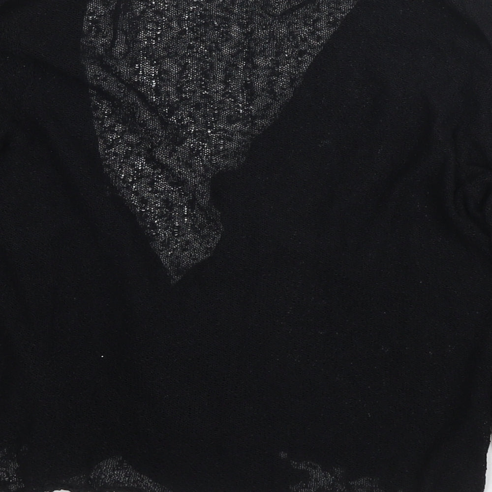 Womens UK Size M Stock Shop Black Cardigan Jumper