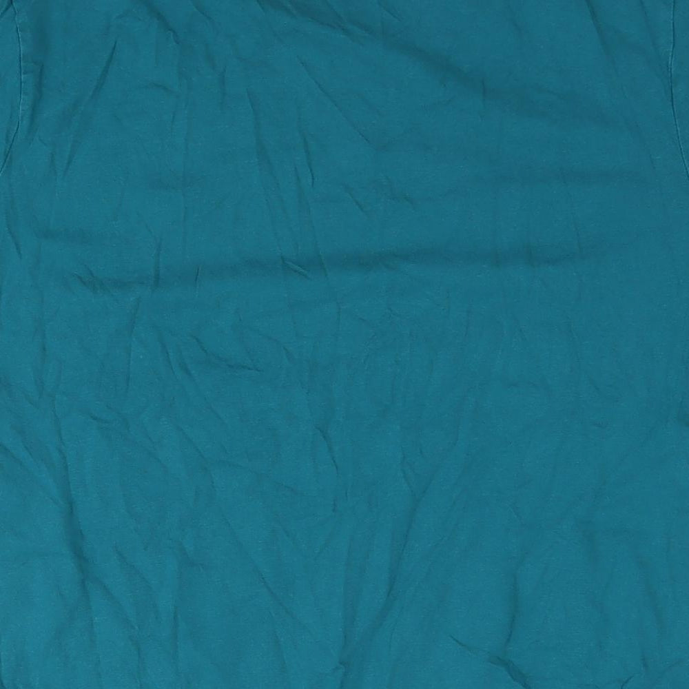 Slazenger Mens Blue Cotton T-Shirt Size XL Round Neck