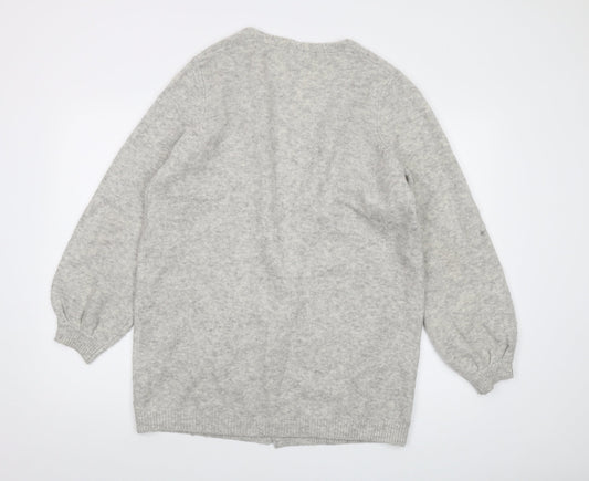Womens UK Size M Monsoon Grey Cardigan Jumper