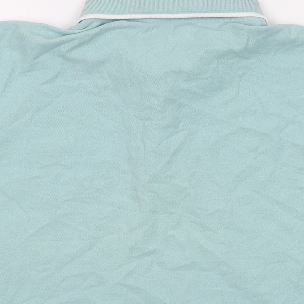 Womens UK Size 16 ARISTA Green Basic Polo