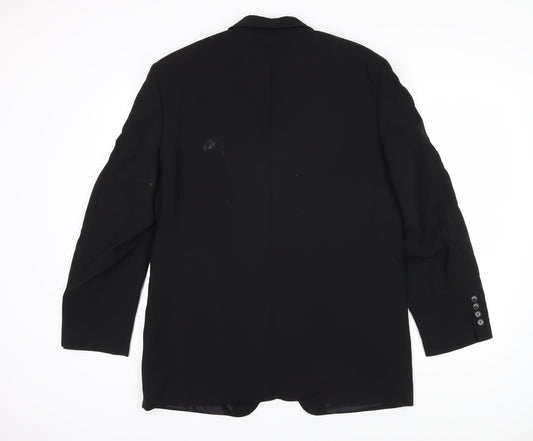 Mens UK Size 40 Hugo James Regular Black Suit Jacket