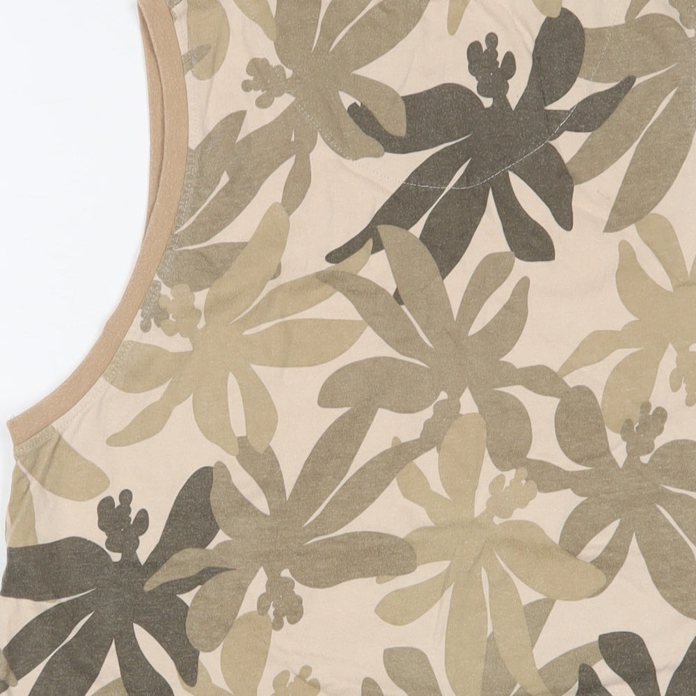 Mens UK Size L Easy Beige T-Shirt