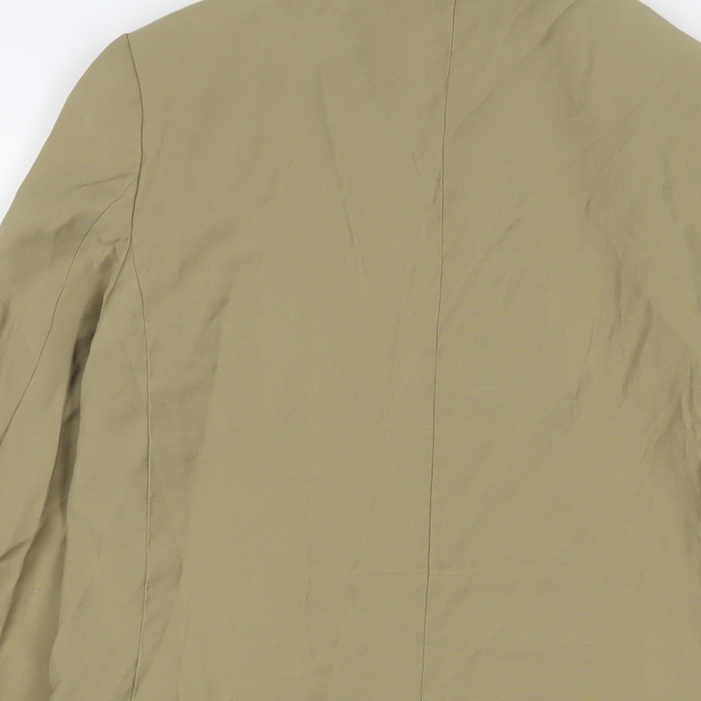 H&M Womens Beige Jacket Blazer Size 6 Button
