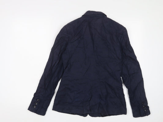 Autograph Womens Blue Jacket Blazer Size 8 Button