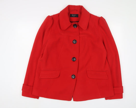 Womens UK Size 16 BHS Red Jacket