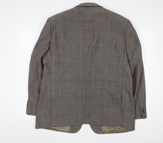 Mens UK Size 46 Wellington Regular Brown Suit Jacket