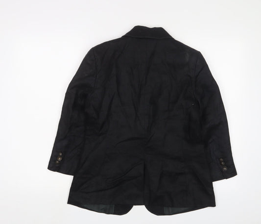 Limited Collection Womens Black Jacket Blazer Size 12 Button