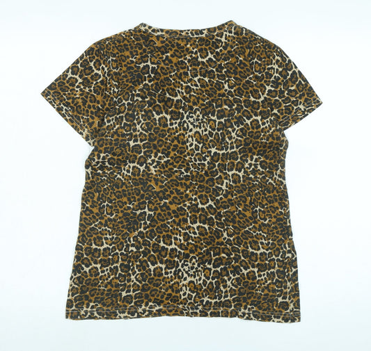 Womens UK Size S Brave Soul Multicoloured Basic T-Shirt