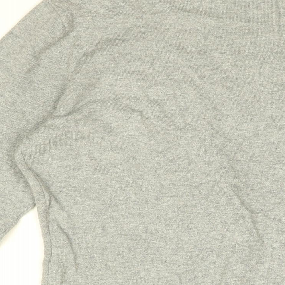 Womens UK Size 10 TCM Grey Basic Button-Up