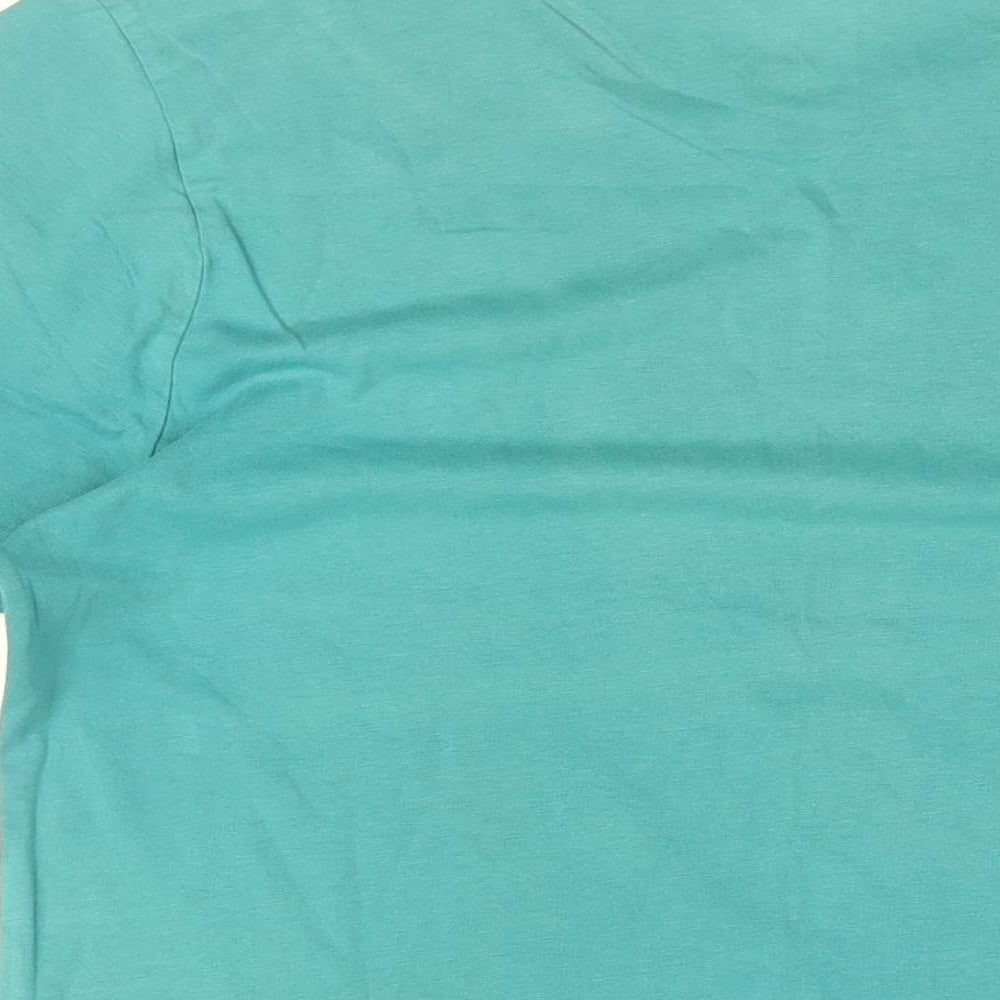 Slazenger Mens Blue Cotton T-Shirt Size S Round Neck