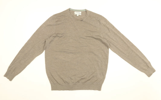 Mens UK Size M Autograph Brown Pullover Jumper