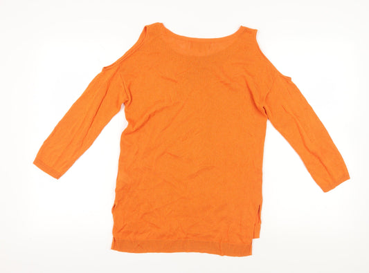 Womens UK Size 10 NEXT Orange Pullover Jumper