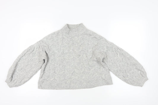 Womens UK Size 4 ASOS Grey Pullover Jumper