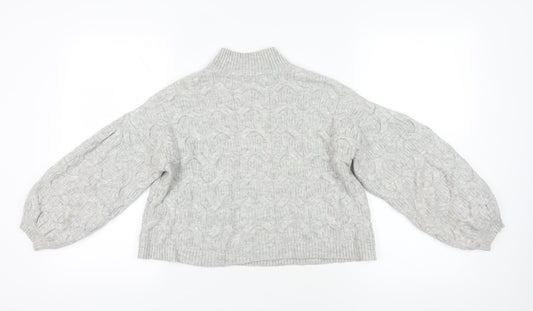 Womens UK Size 4 ASOS Grey Pullover Jumper