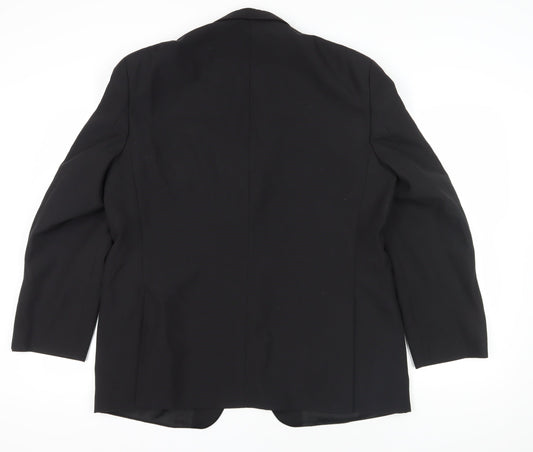 Mens UK Size 46 Daniel Drescott Regular Black Suit Jacket
