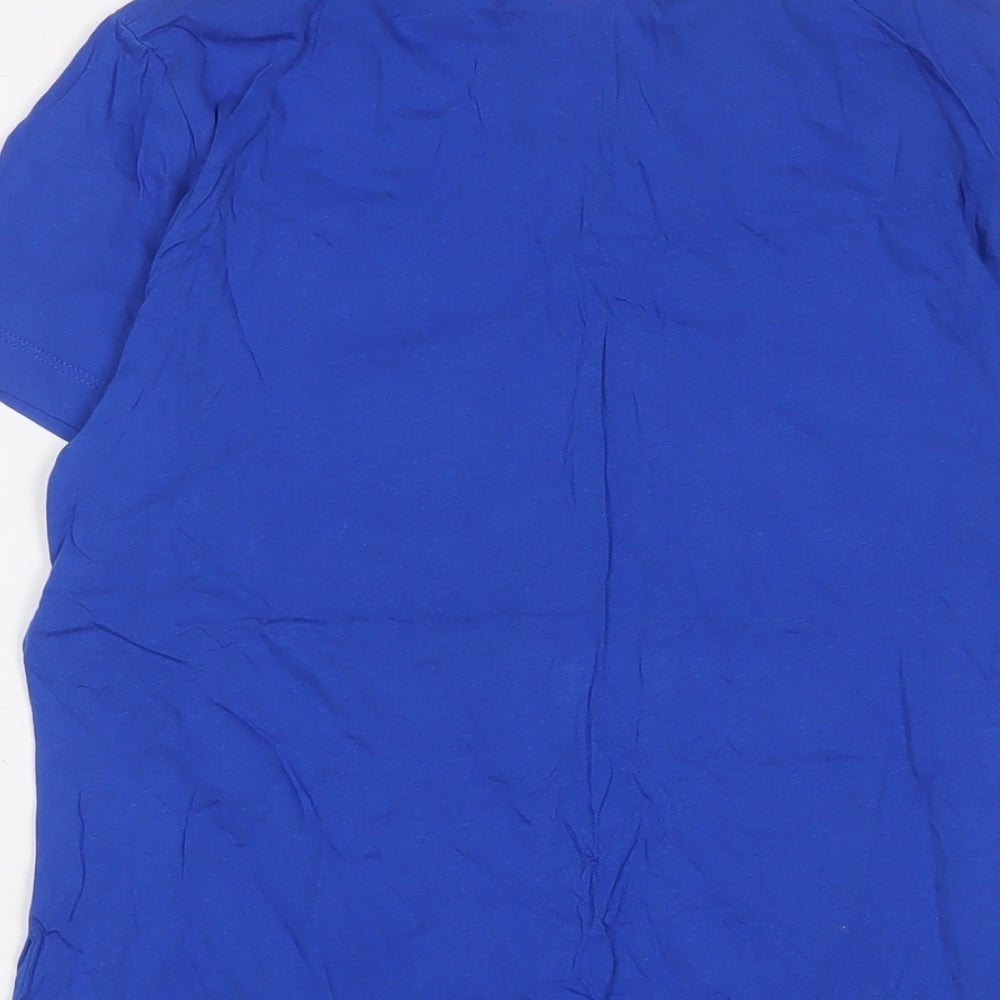 Womens UK Size 12 Reebok Blue Basic T-Shirt